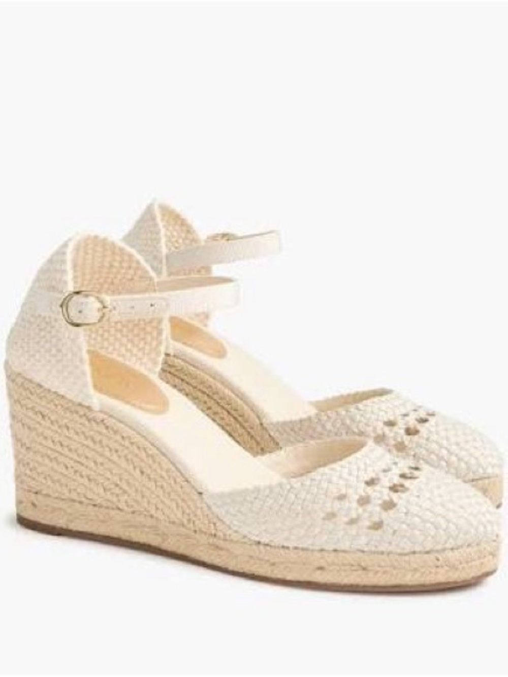 J.Crew Factory Crochet Espadrille Wedges
